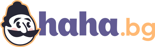 haha.bg лого с текст